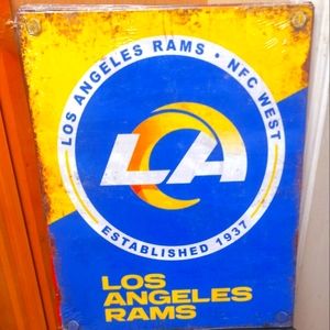 NFL Los Angeles Rams Metal Sign